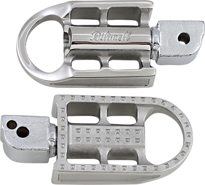 BILTWELL Mushman Foot Pegs - Standard - Raw Polished 7002-302-04