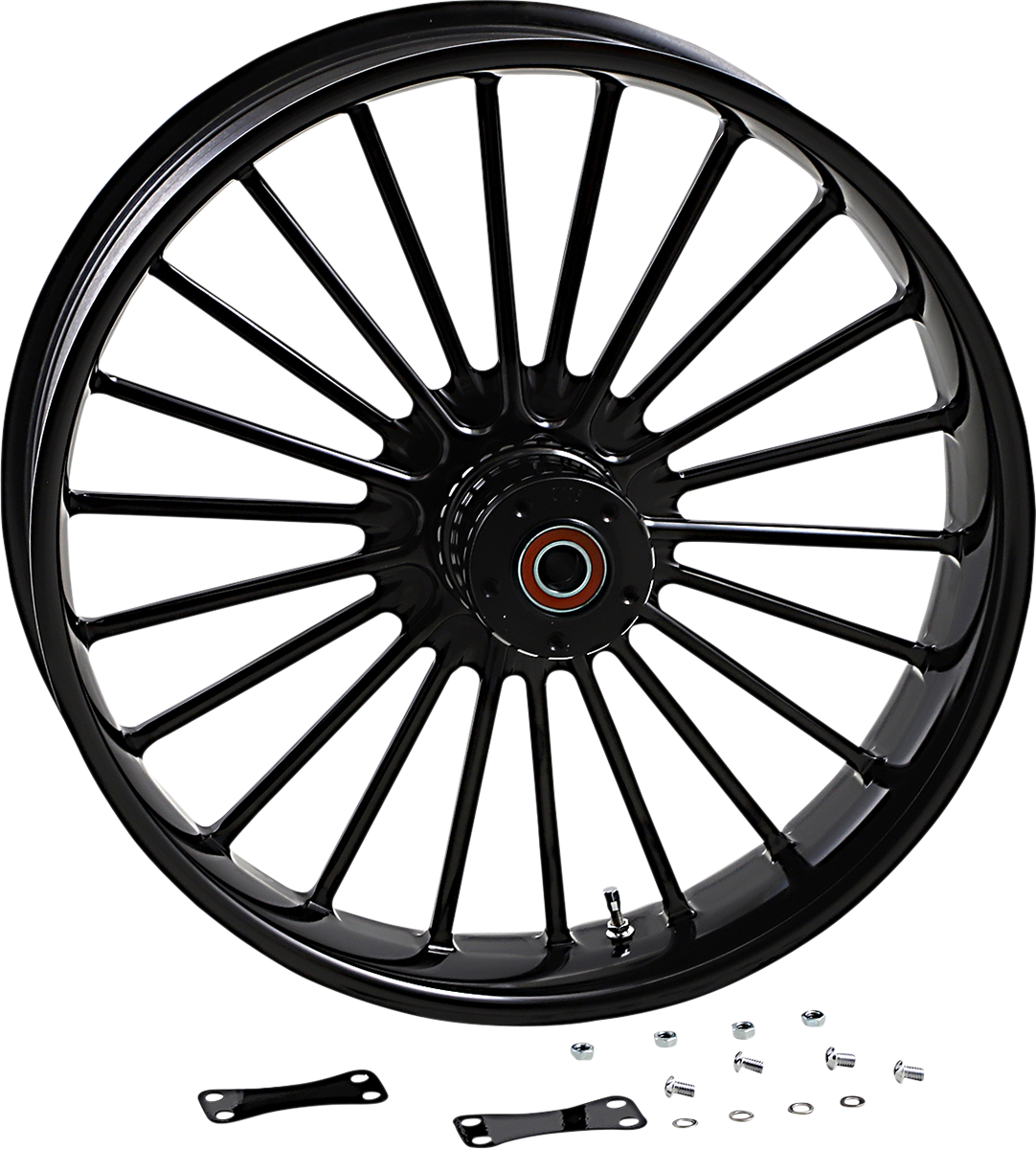 RC COMPONENTS Wheel - Illusion - Front - Dual Disc/without ABS - Black - 21x3.5 0321350-126B