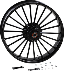 RC COMPONENTS Wheel - Illusion - Front - Dual Disc/without ABS - Black - 21x3.5 0321350-126B