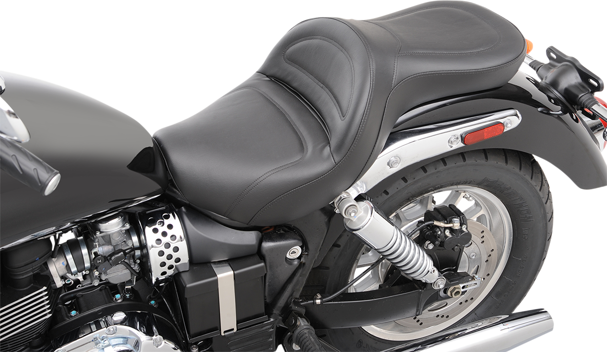 SADDLEMEN Seat - Explorer™ - without Backrest - Stitched - Black - America T06-09-0291