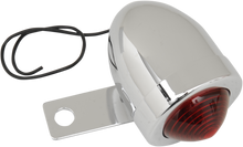 DRAG SPECIALTIES Bullet Light - Side-Mount - Left - Red Lens - Chrome 162092-BC207