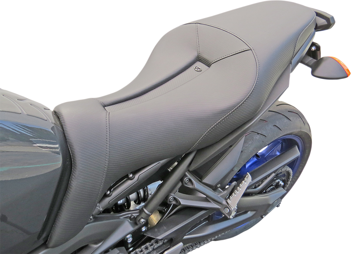 SADDLEMEN Gel Channel™ Track Carbon Fiber Sport Seat - Black - FZ09/MT09 0810-Y127