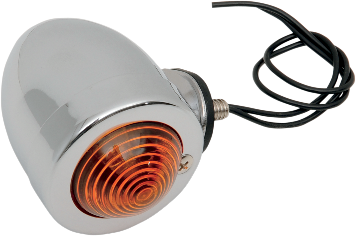 DRAG SPECIALTIES Bullet Light - Bottom-Mount - Amber Lens - Chrome 162052-BC207