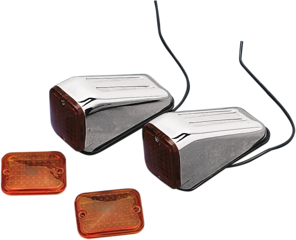 DRAG SPECIALTIES Marker Lights - Drag-Ness FM1 280104-BC3N