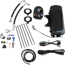 ULTRACOOL Side Mount Oil Cooler Kit - Gloss Black - Dyna SMD-1G