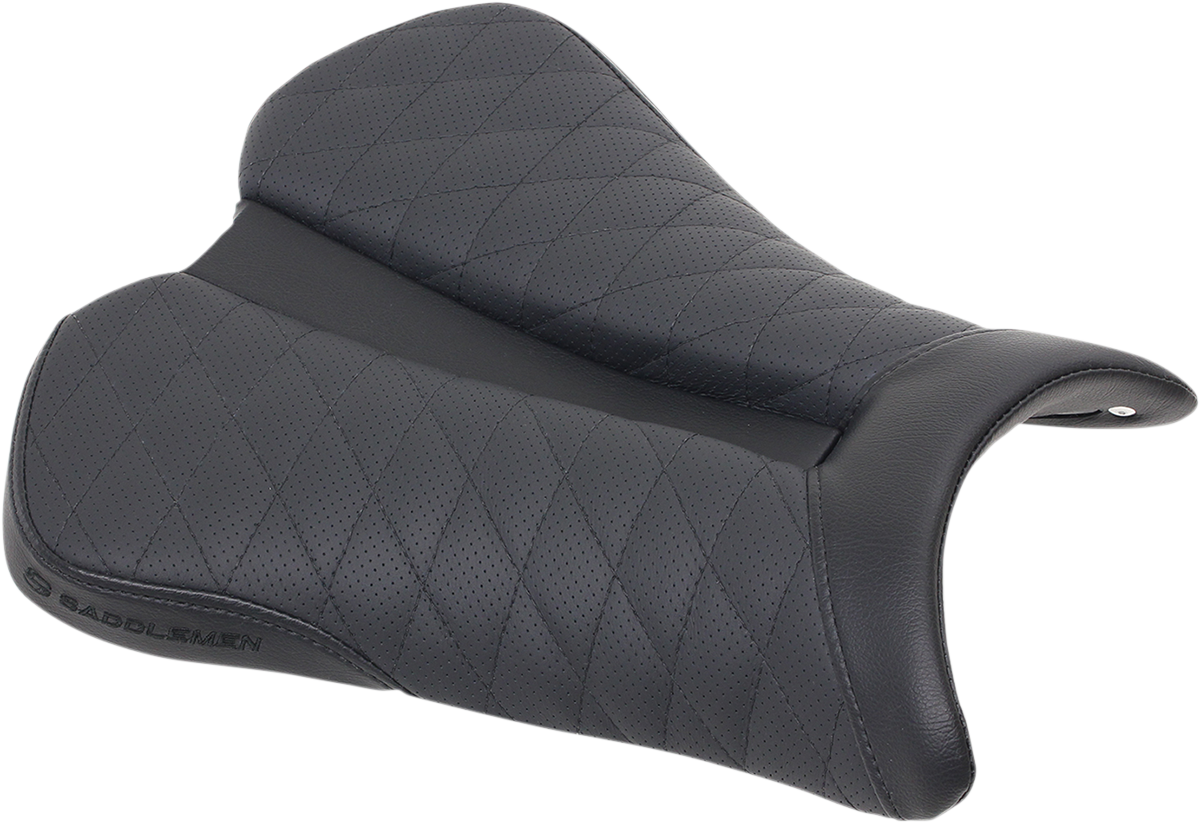 SADDLEMEN Track Seat - Lattice Stitch - Black - ZX6R/10R '08-'18 0810-K061