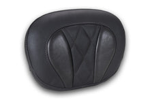 Mustang Deluxe Diamond Touring Sissy Bar Pad Black w/Black Thread