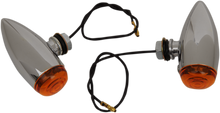 DRAG SPECIALTIES BulletvMarker Lights - LED - Amber Lens - Chrome 20-6589SA-BC202