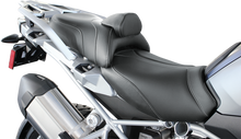 SADDLEMEN Adventure Tour Seat - Low - Lumbar Backrest - Black - R1200GS '13-'23 0810-BM33LR