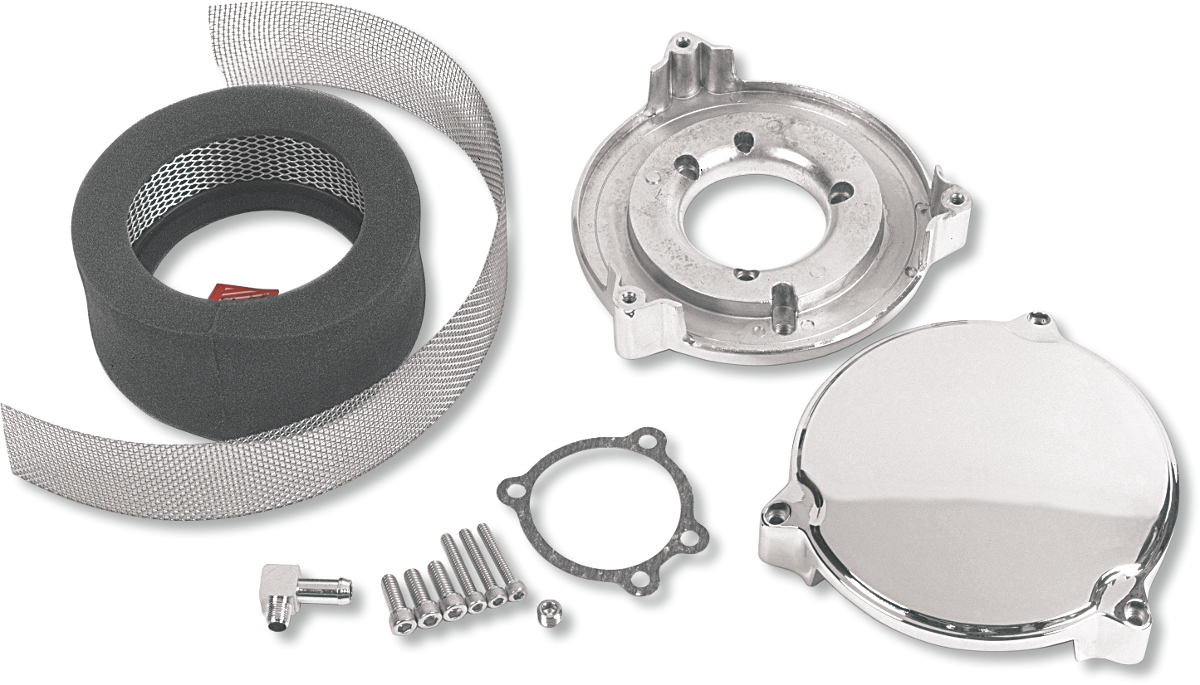 DRAG SPECIALTIES High Performance 6" Dragtron™ II Air Cleaner Kit - Chrome 121165