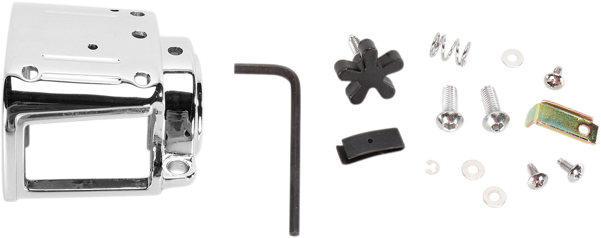 DRAG SPECIALTIES Handlebar Switch Housing Kit - Left - Lower - Chrome 07-0545B-BC114