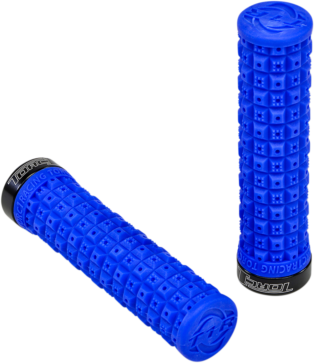 TORC1 Defy Lock On Grips - Blue/Black 2750-0302