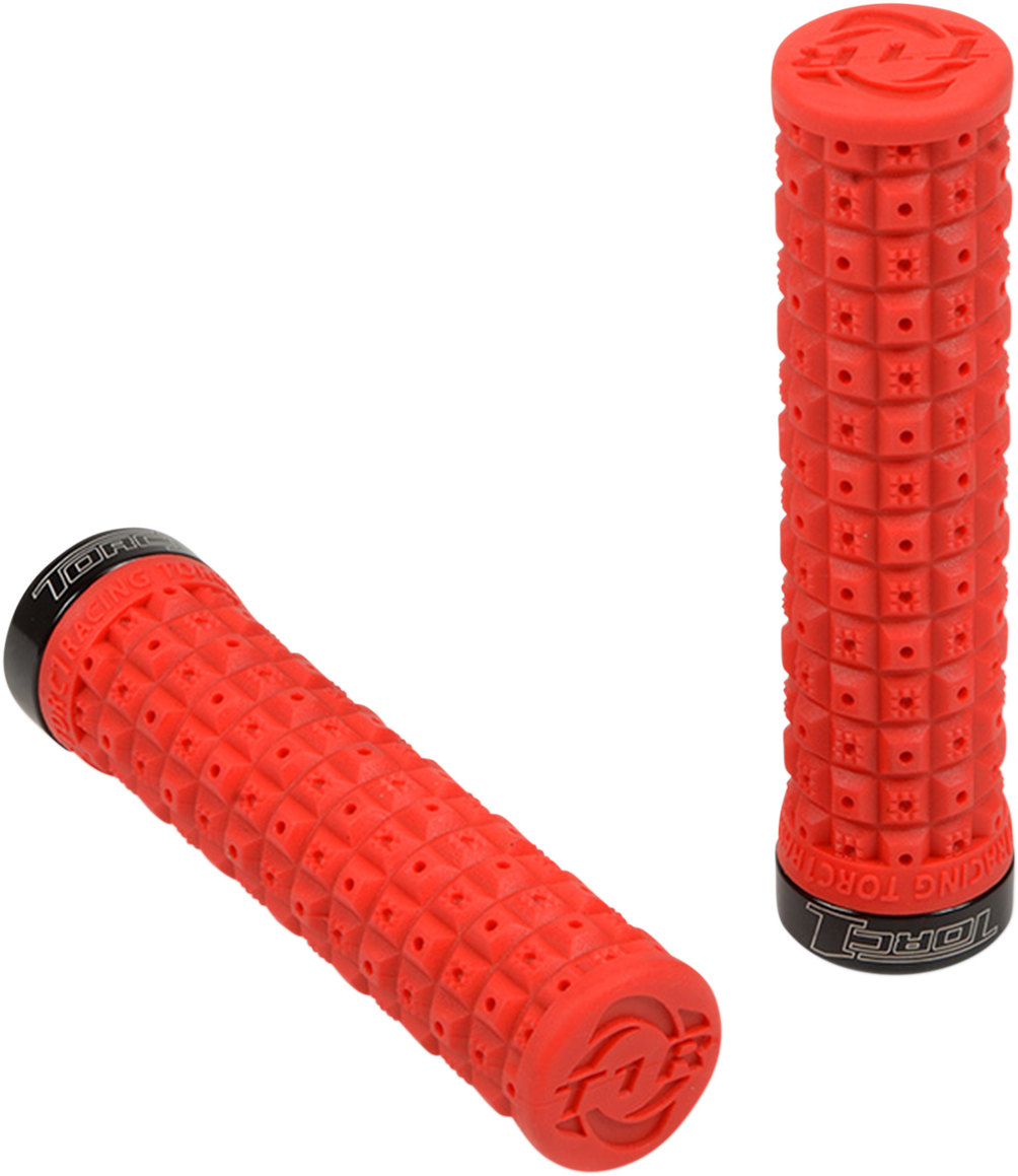 TORC1 Defy Lock On Grips - Red/Black 2750-0402