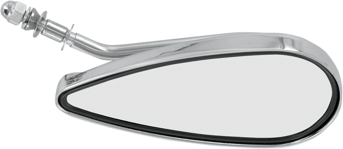 DRAG SPECIALTIES Mirror - Side View - Teardrop - Chrome - Left - Each KA-90S/L-BC335