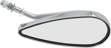 DRAG SPECIALTIES Mirror - Side View - Teardrop - Chrome - Left - Each KA-90S/L-BC335