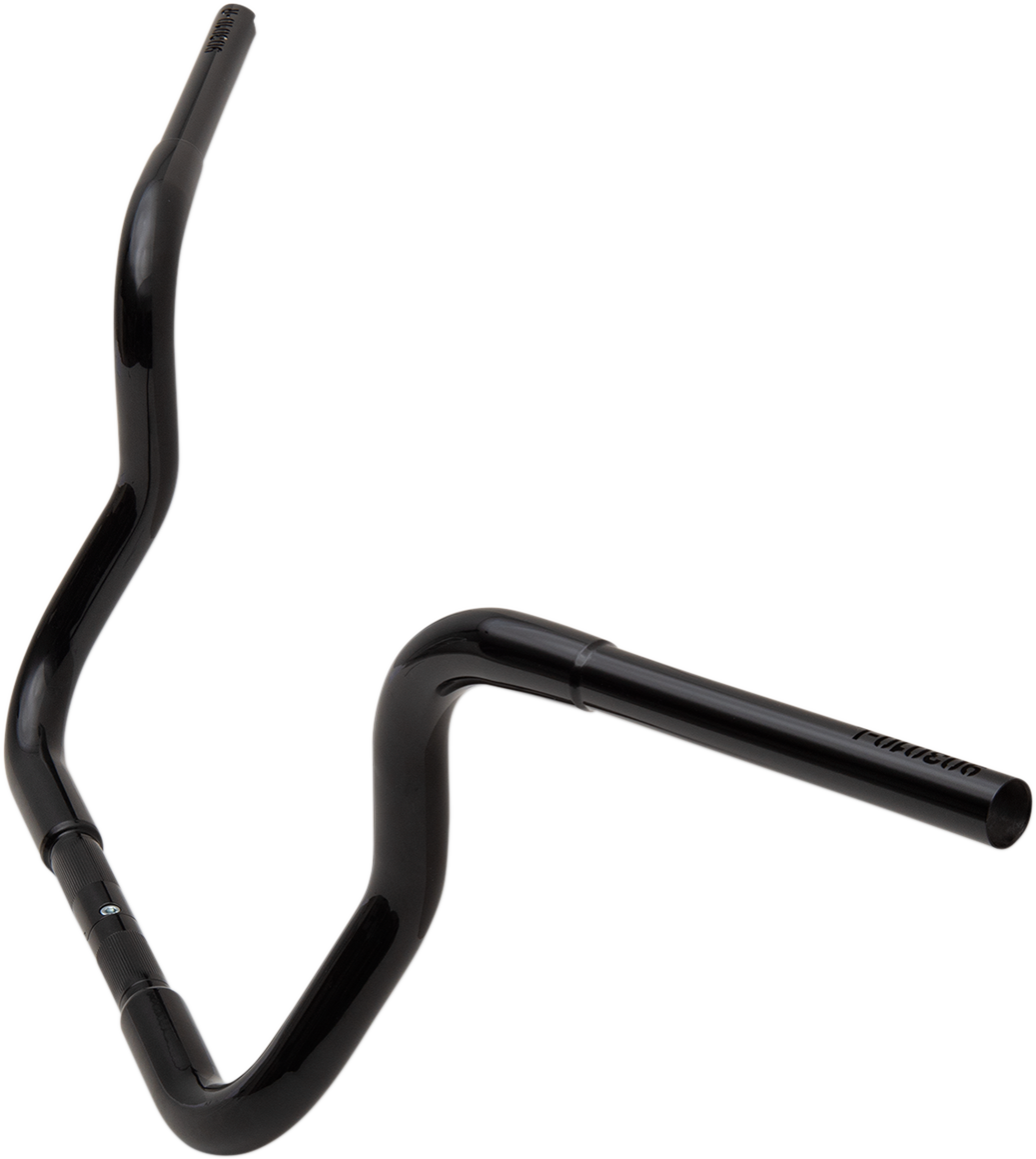FAT BAGGERS INC. 1-1/4" EZ Install Round Top Handlebar - 10" - Black 903010-B