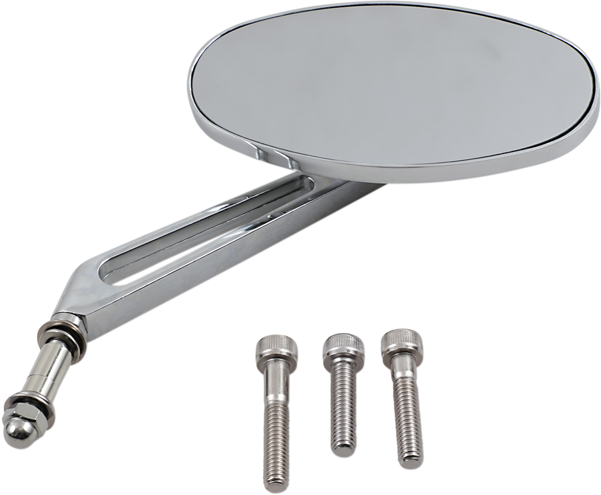 DRAG SPECIALTIES Mirror - Stealth I - Side View - Oval - Chrome 302150-BC3N-BX2
