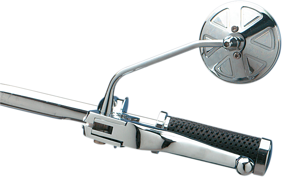 DRAG SPECIALTIES Mirror - Round Series - Side View - Stealth II/Thin - Chrome - Left/Right - Each 302154-BC4-LB16