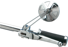 DRAG SPECIALTIES Mirror - Round Series - Side View - Stealth I/Short - Chrome - Left/Right - Each 302155-BC4-LB16