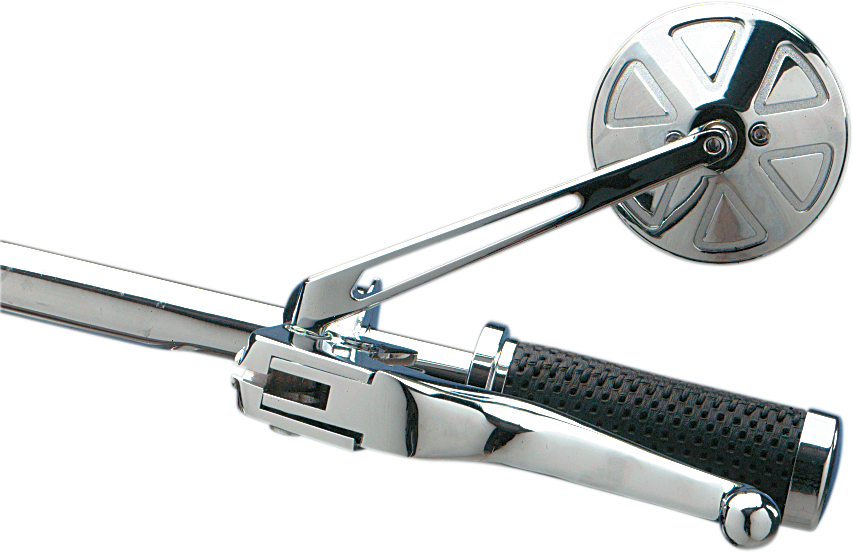 DRAG SPECIALTIES Mirror - Round Series - Side View - Stealth II/Long - Chrome - Left/Right - Each 302156-BC4-LB16