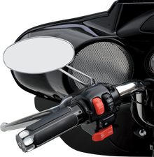 DRAG SPECIALTIES Mirror - Stealth I - Side View - Oval - Chrome 302166-BC3N-BX2