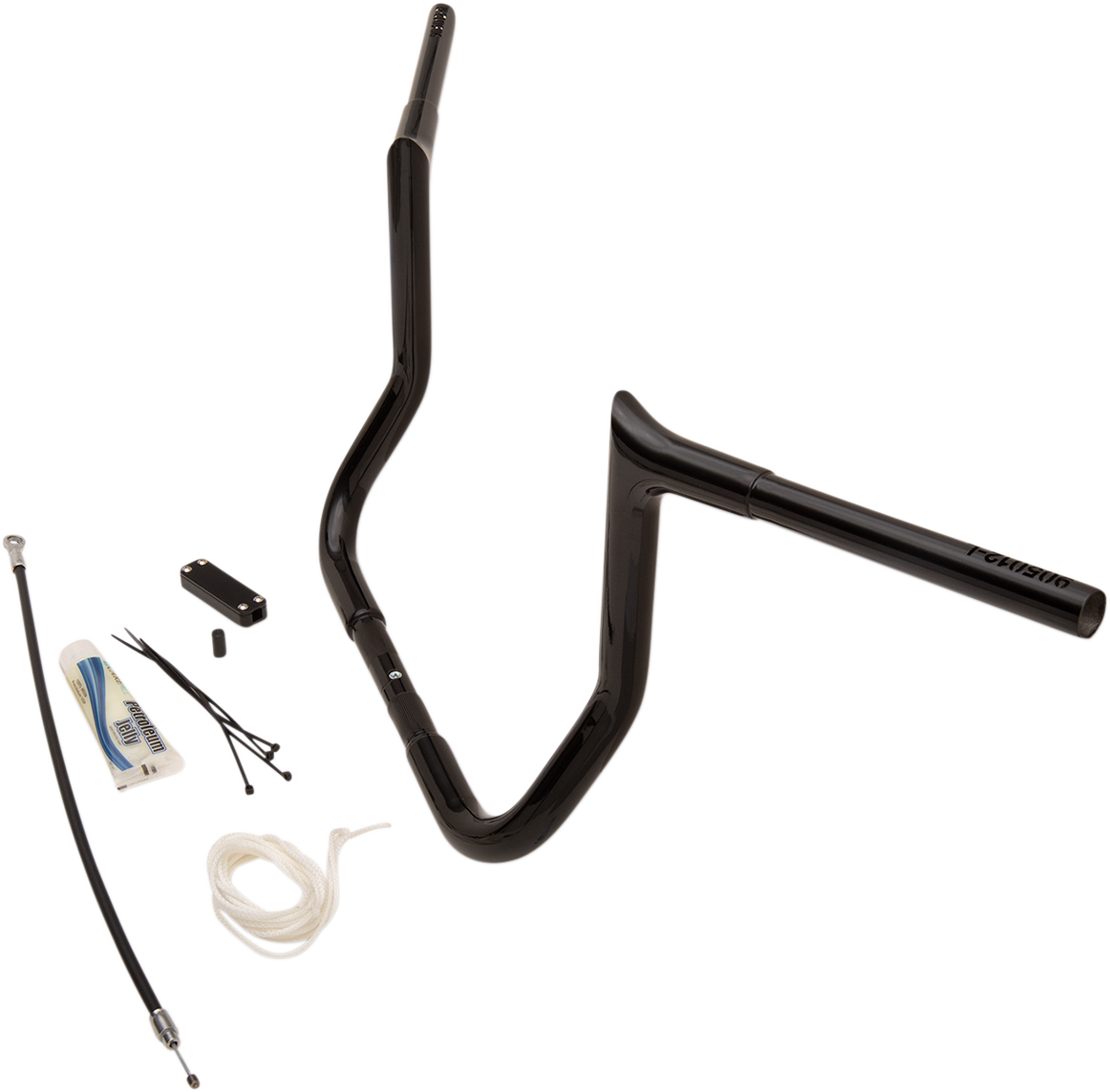 FAT BAGGERS INC. 1-1/4" EZ Install Pointed Top Handlebar Kit - 12" - Black 909112-B