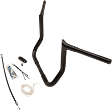 FAT BAGGERS INC. 1-1/4" EZ Install Pointed Top Handlebar Kit - 12" - Black 909112-B