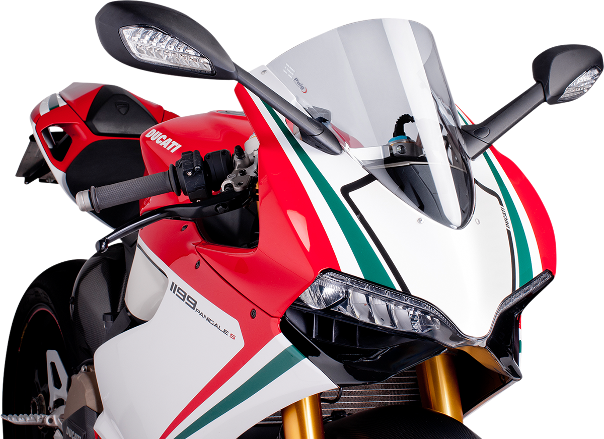 PUIG HI-TECH PARTS Race Windscreen - 15-3/4" - Clear - Panigale 5990W