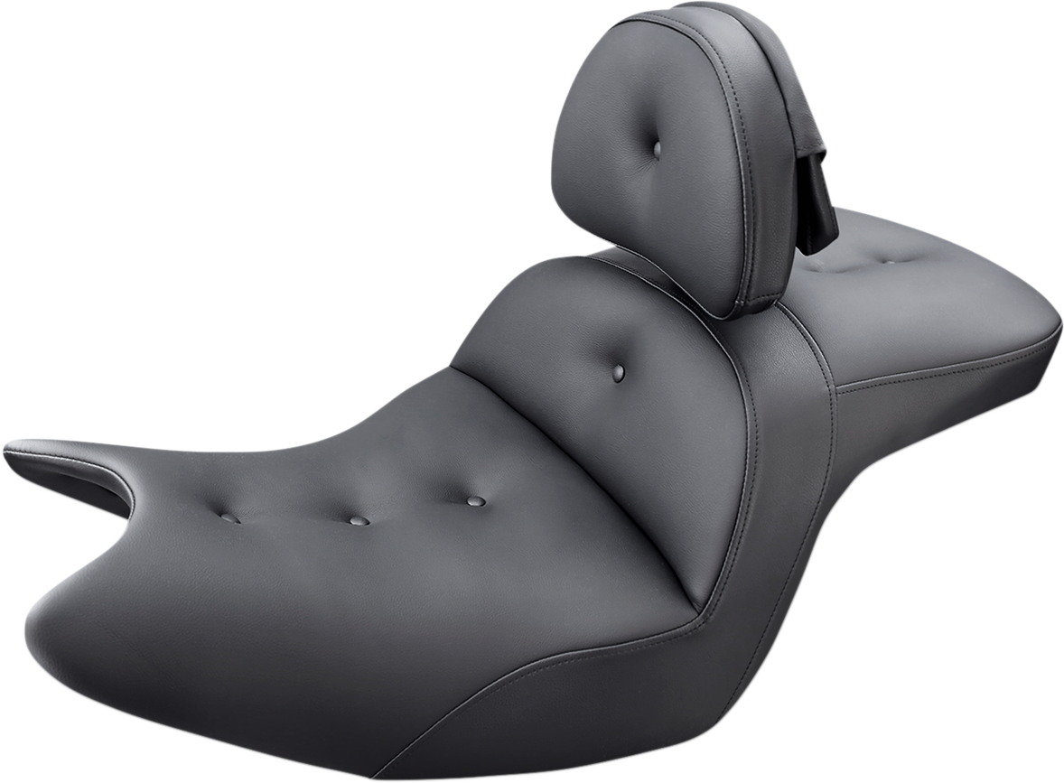 SADDLEMEN Seat - Roadsofa™ - With Backrest - Pillow Top - Black H18-07-181BR