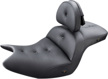 SADDLEMEN Seat - Roadsofa™ - With Backrest - Pillow Top - Black - Heated H18-07-181BRHCT