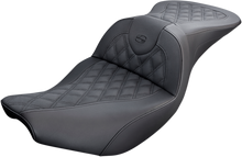 SADDLEMEN Roadsofa™ Seat - without Backrest - Lattice Stitch - Black - Indian '14-'24 I14-07-182