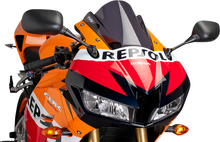 PUIG HI-TECH PARTS Race Windscreen - 9-1/2" - Dark Smoke - CBR600RR 6478F