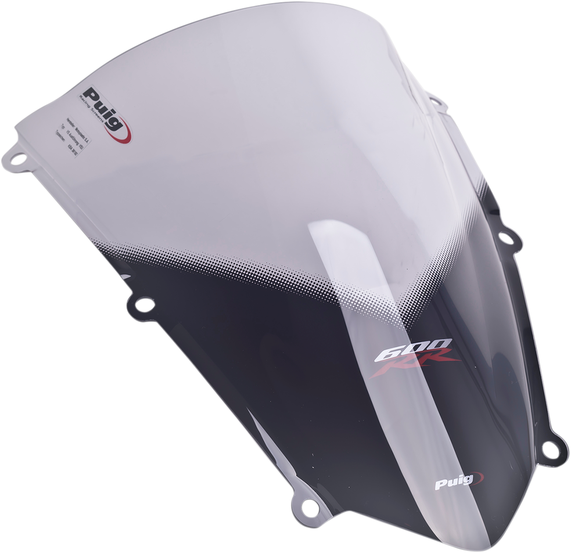 PUIG HI-TECH PARTS Race Windscreen - 13-3/8" - Smoke - CBR600RR 4356H