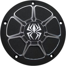 REKLUSE Derby Cover - Wrinkle Black - Big Twin RMS-0515004