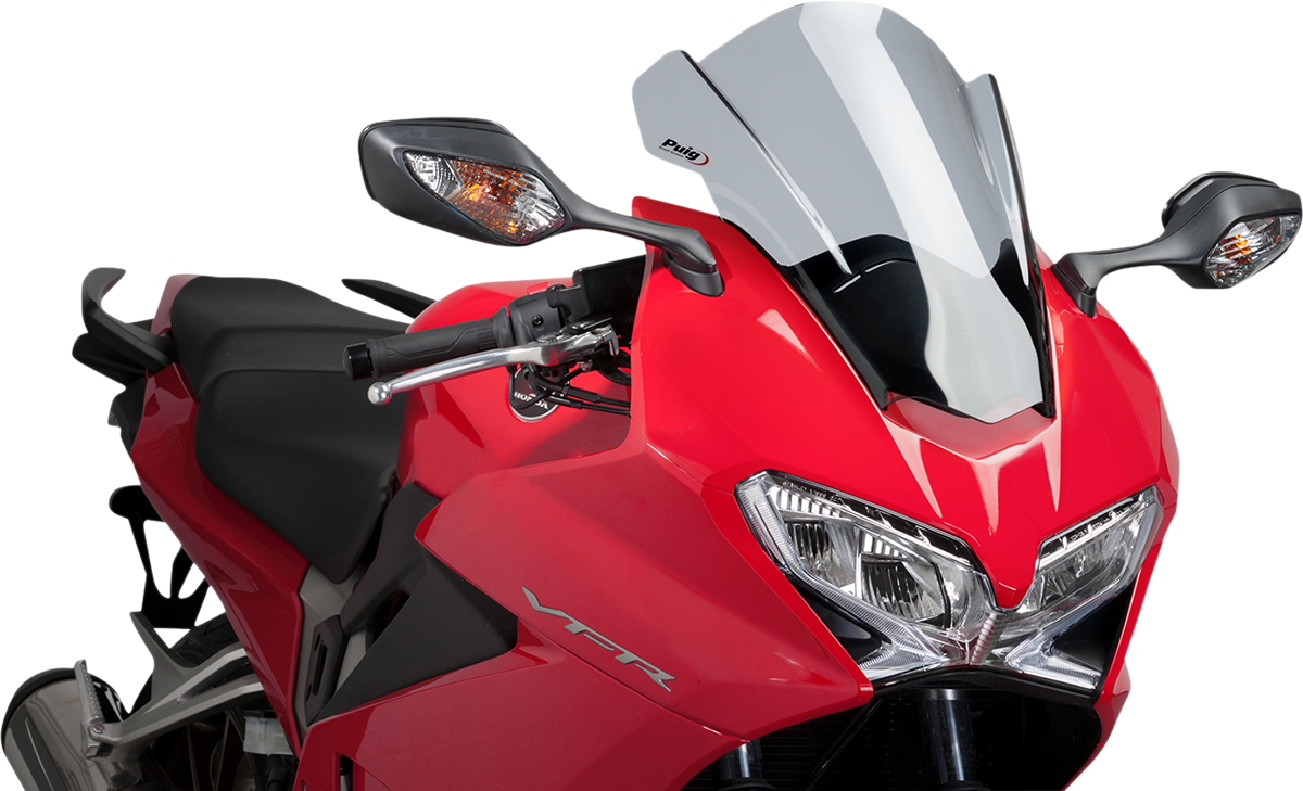 PUIG HI-TECH PARTS Race Windscreen - 17-1/8" - Smoke - VRF800 7598H