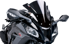 PUIG HI-TECH PARTS Race Windscreen - 16-1/8"Black - ZX10R 5603N