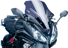 PUIG HI-TECH PARTS Race Windscreen - 21-1/4" - Dark Smoke - Ninja 650 5998F