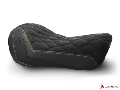 LUIMOTO (Hex-Diamond) Rider Seat Cover for the HARLEY DAVIDSON SPORTSTER IRON 883 (2016+)