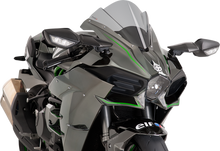 PUIG HI-TECH PARTS Race Windscreen - 13" - Smoke - Ninja H2/R 7631H