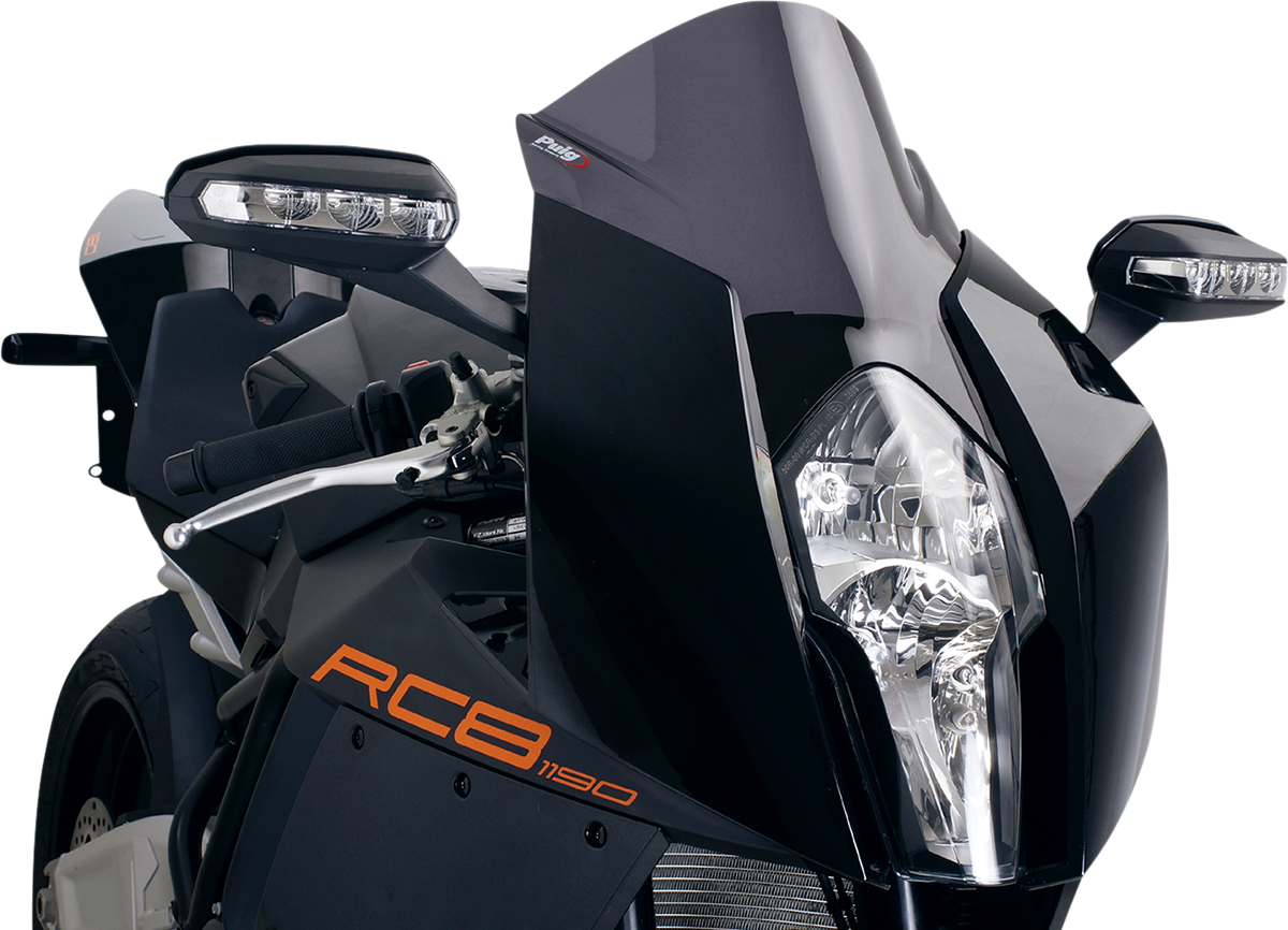 PUIG HI-TECH PARTS Race Windscreen - 14-1/2" - Dark Smoke - RC8 4944F