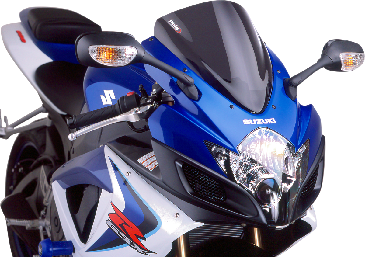 PUIG HI-TECH PARTS Race Windscreen - 14" - Dark Smoke - Suzuki 4055F