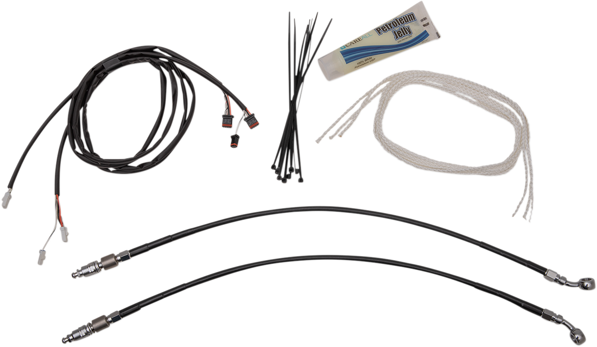 FAT BAGGERS INC. 1-1/4" EZ Install Pointed Top Handlebar Kit - 14" - Black 909314-B