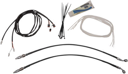 FAT BAGGERS INC. 1-1/4" EZ Install Pointed Top Handlebar Kit - 14" - Black 909314-B