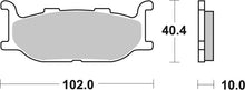 Brembo OE 91-92 Yamaha FZX Zeal 250cc Sinter Brake Pad - Front