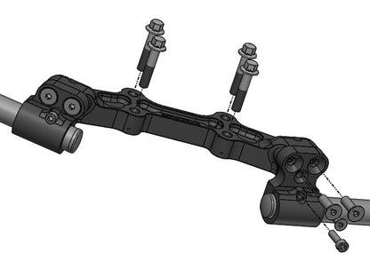 WOODCRAFT Yamaha FZ-07 (MT07) '15 Clipon Adapter Plate Set w/Bars