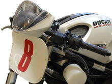 WOODCRAFT Ducati Monster 696/796/1100 Clipon Riser Adapter Plate w/Long Black Bars