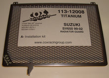 Cox Racing Radiator Guards for the Suzuki SV650 (99-02)