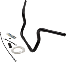 FAT BAGGERS INC. 1-1/4" EZ Install Round Top Handlebar Kit - 10" - Black 909410-B