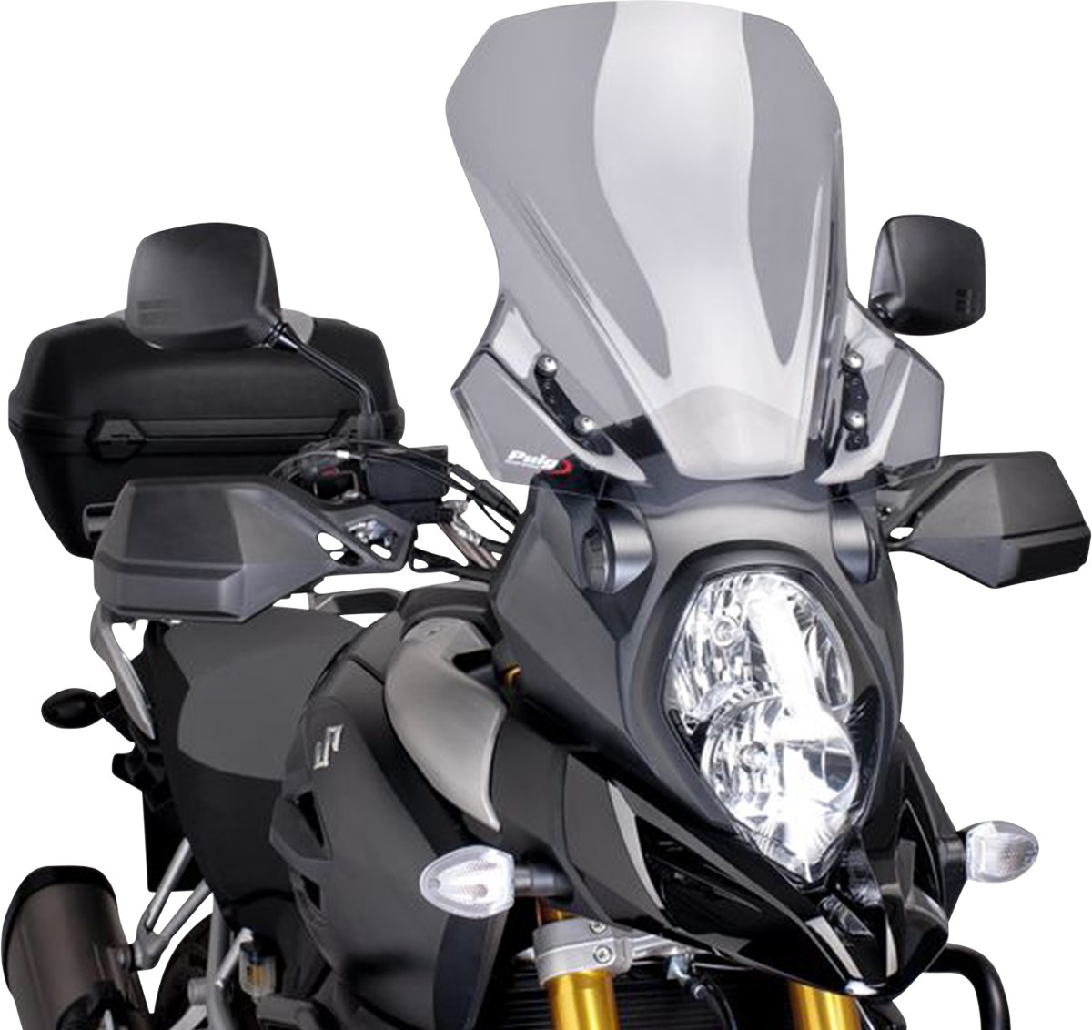 PUIG HI-TECH PARTS Touring Windscreen - 18-1/8" - Light Smoke - V-Strom 7229H