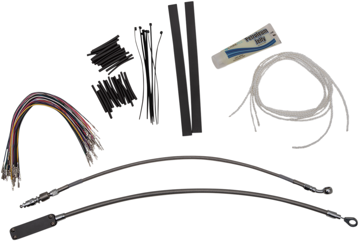 FAT BAGGERS INC. 1-1/4" EZ Install Round Top Handlebar Kit - 14" - Chrome 909414